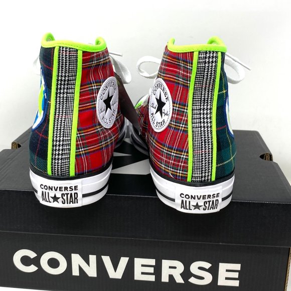 Converse Chuck Taylor AS Casual Canvas Red Green Sneakers Women's Size 7 167367F - Picture 5 of 8